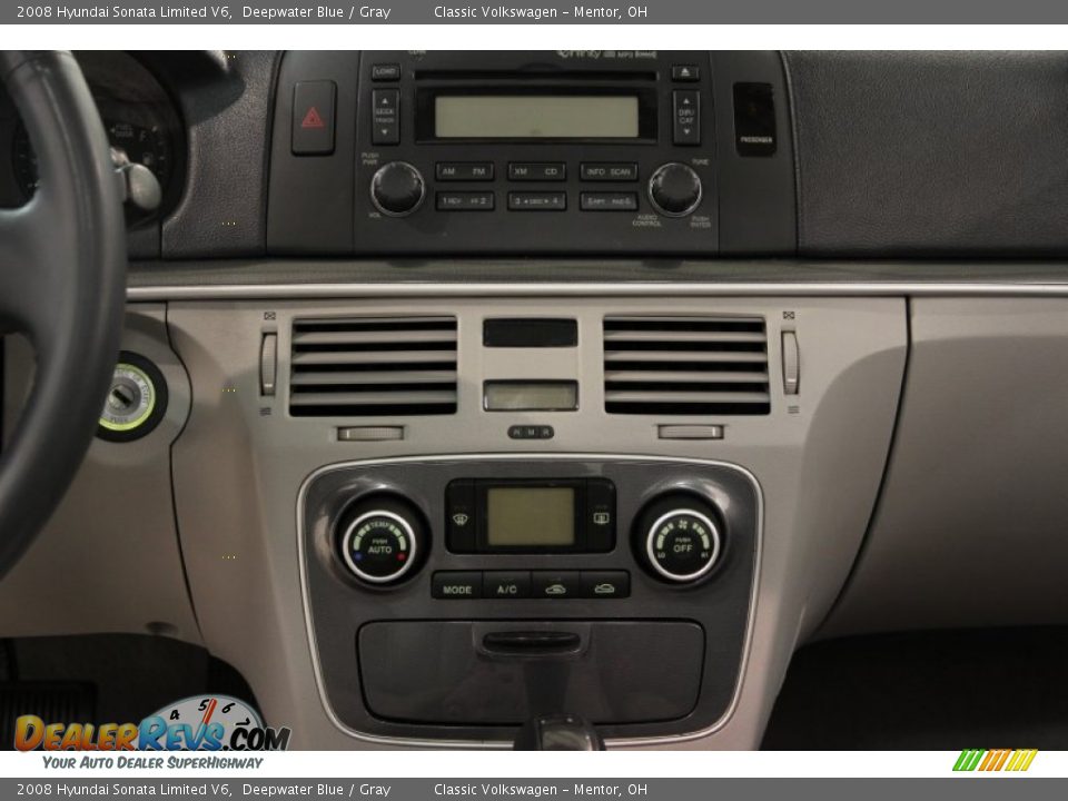 2008 Hyundai Sonata Limited V6 Deepwater Blue / Gray Photo #19