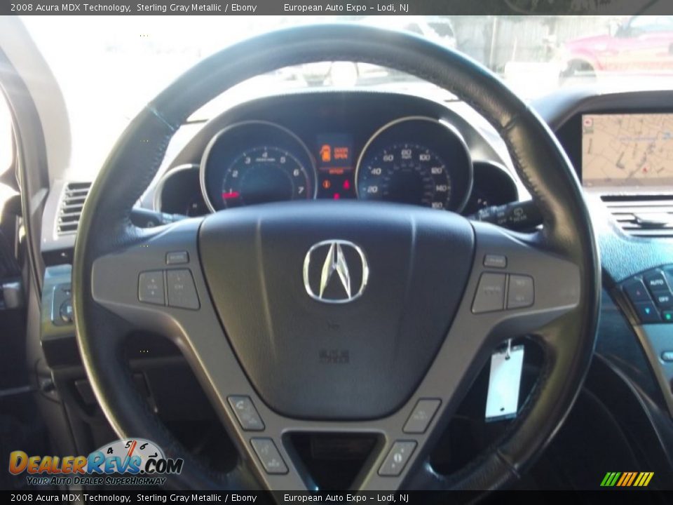 2008 Acura MDX Technology Sterling Gray Metallic / Ebony Photo #27