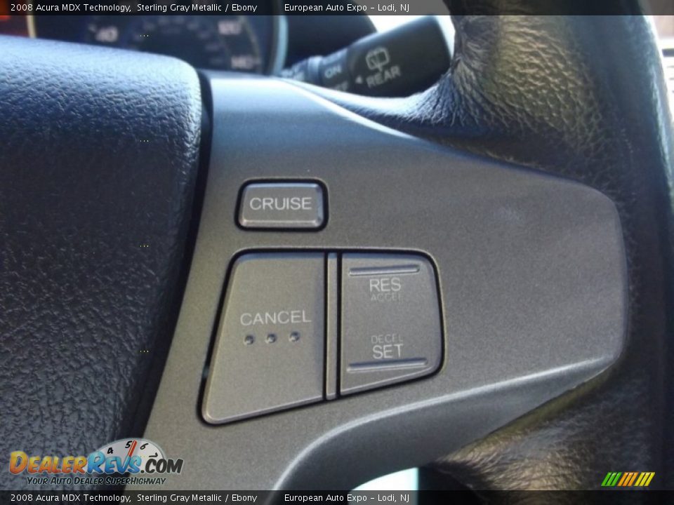 2008 Acura MDX Technology Sterling Gray Metallic / Ebony Photo #28