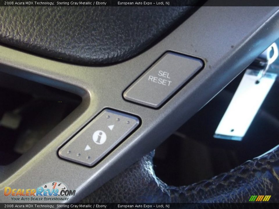 2008 Acura MDX Technology Sterling Gray Metallic / Ebony Photo #29