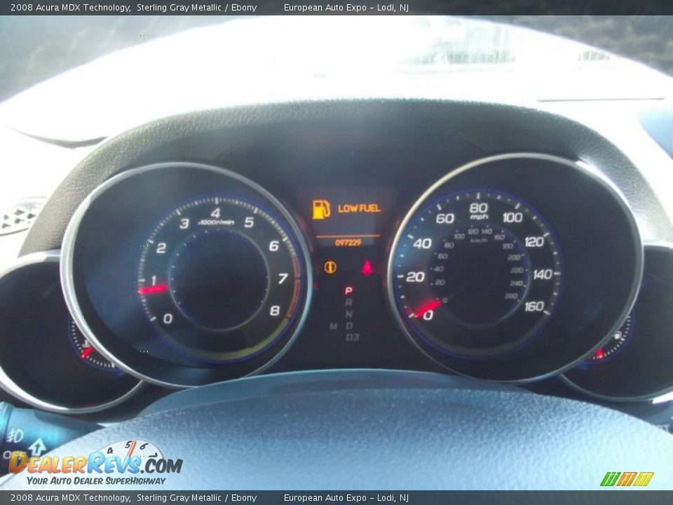 2008 Acura MDX Technology Sterling Gray Metallic / Ebony Photo #34