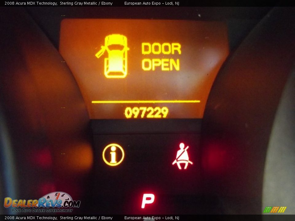 2008 Acura MDX Technology Sterling Gray Metallic / Ebony Photo #35