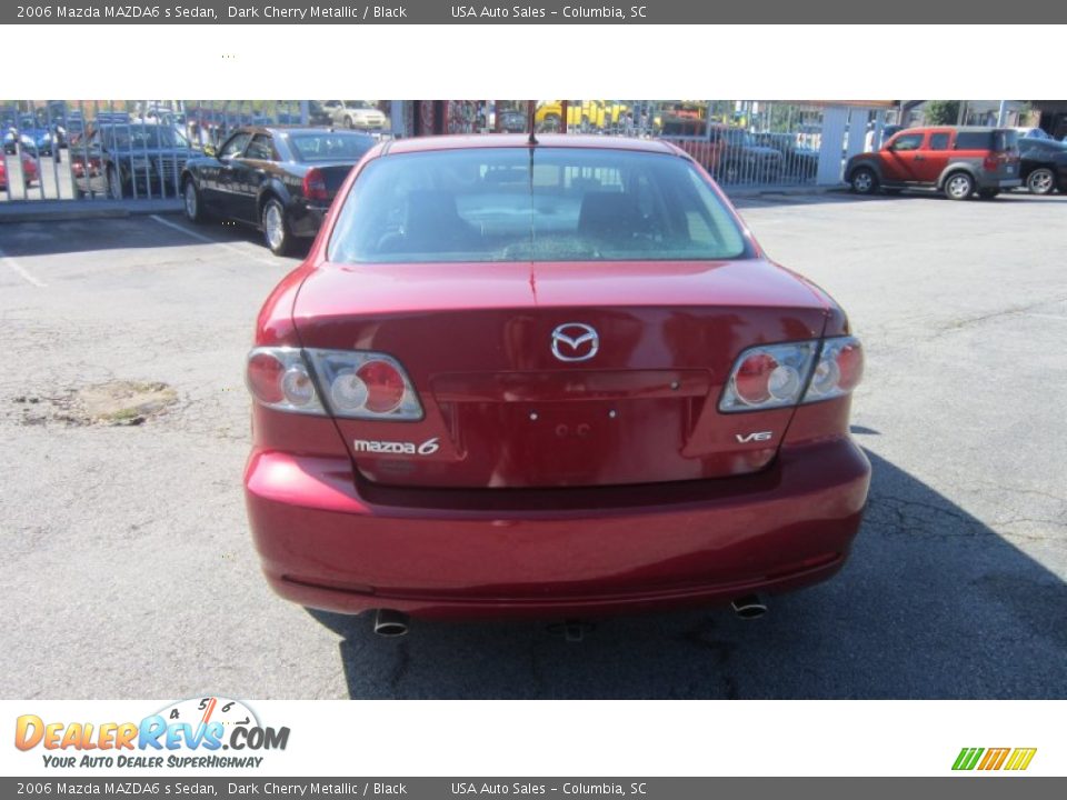 2006 Mazda MAZDA6 s Sedan Dark Cherry Metallic / Black Photo #3
