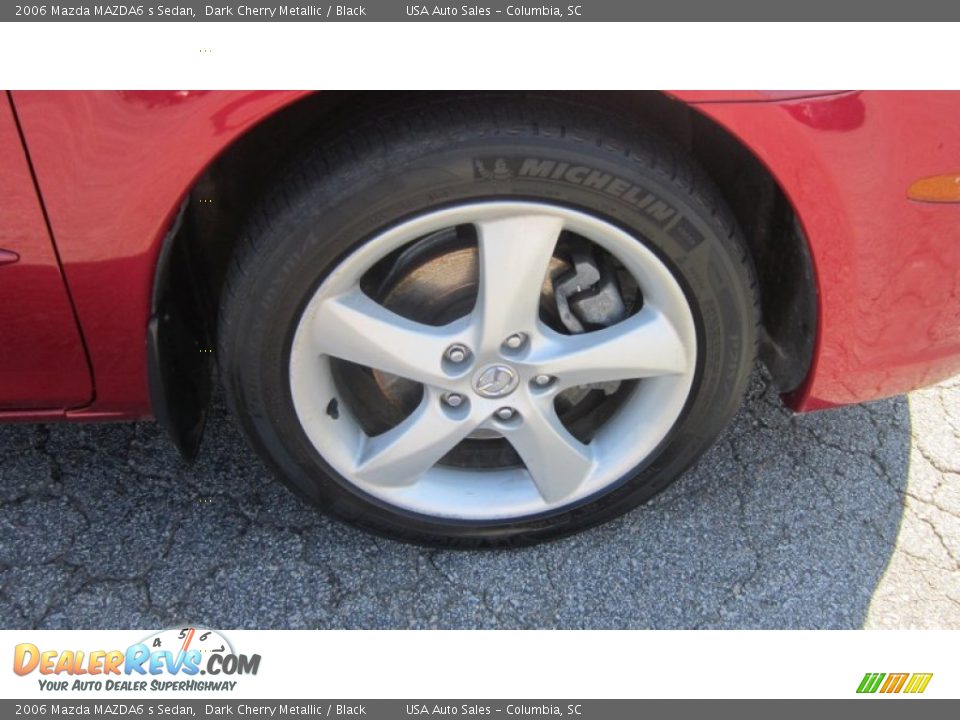 2006 Mazda MAZDA6 s Sedan Dark Cherry Metallic / Black Photo #5