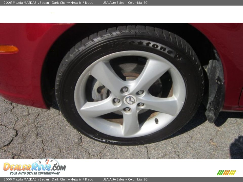 2006 Mazda MAZDA6 s Sedan Dark Cherry Metallic / Black Photo #8