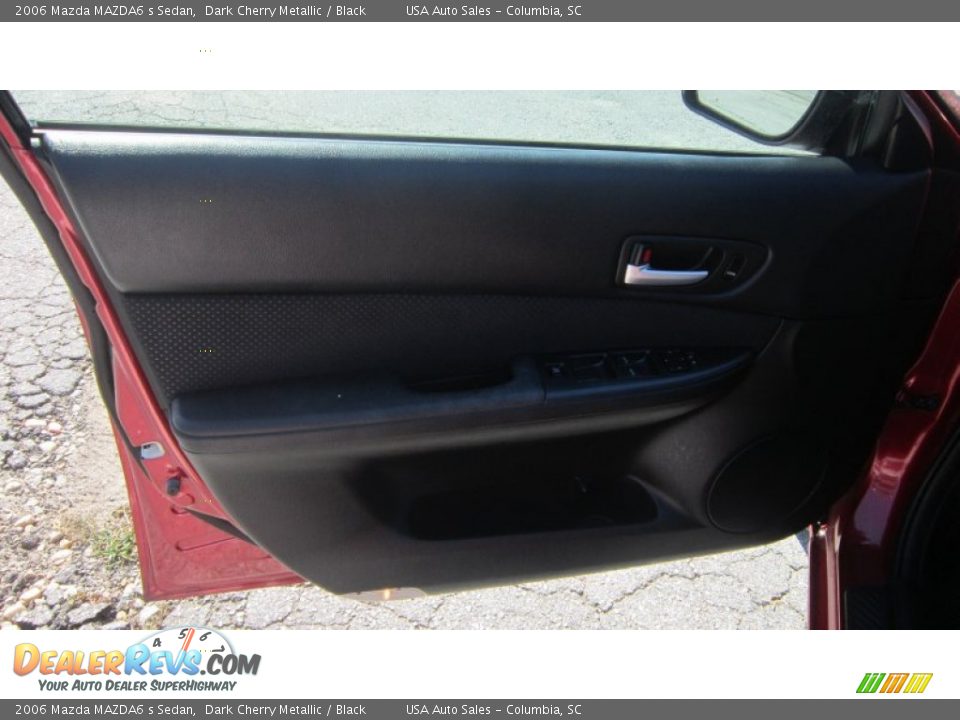 2006 Mazda MAZDA6 s Sedan Dark Cherry Metallic / Black Photo #9