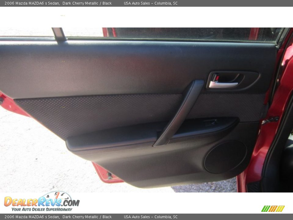 2006 Mazda MAZDA6 s Sedan Dark Cherry Metallic / Black Photo #10