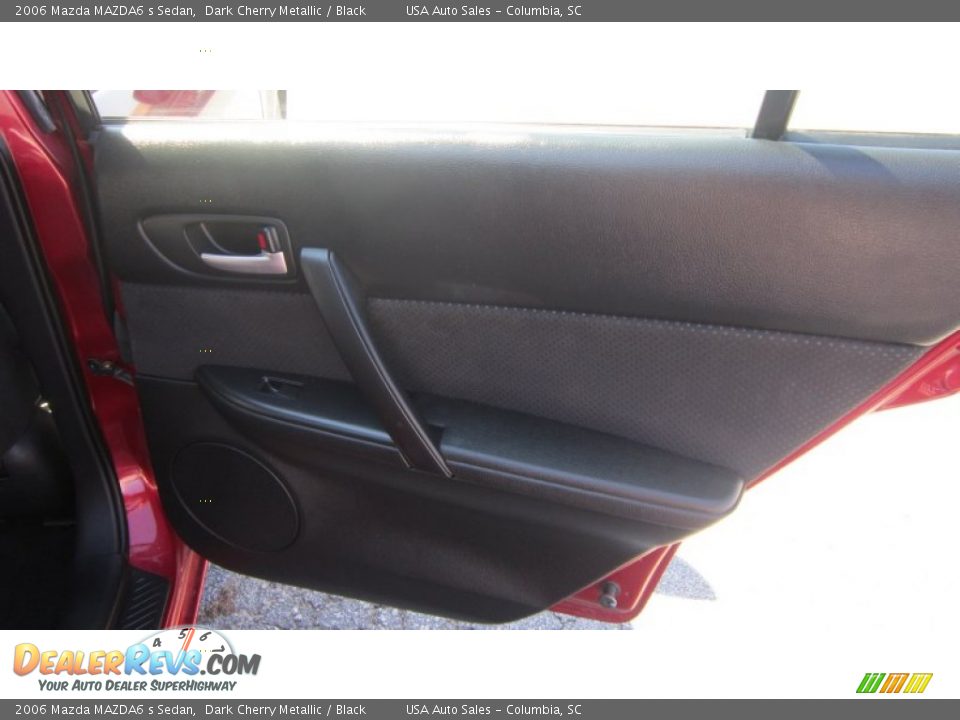 2006 Mazda MAZDA6 s Sedan Dark Cherry Metallic / Black Photo #11