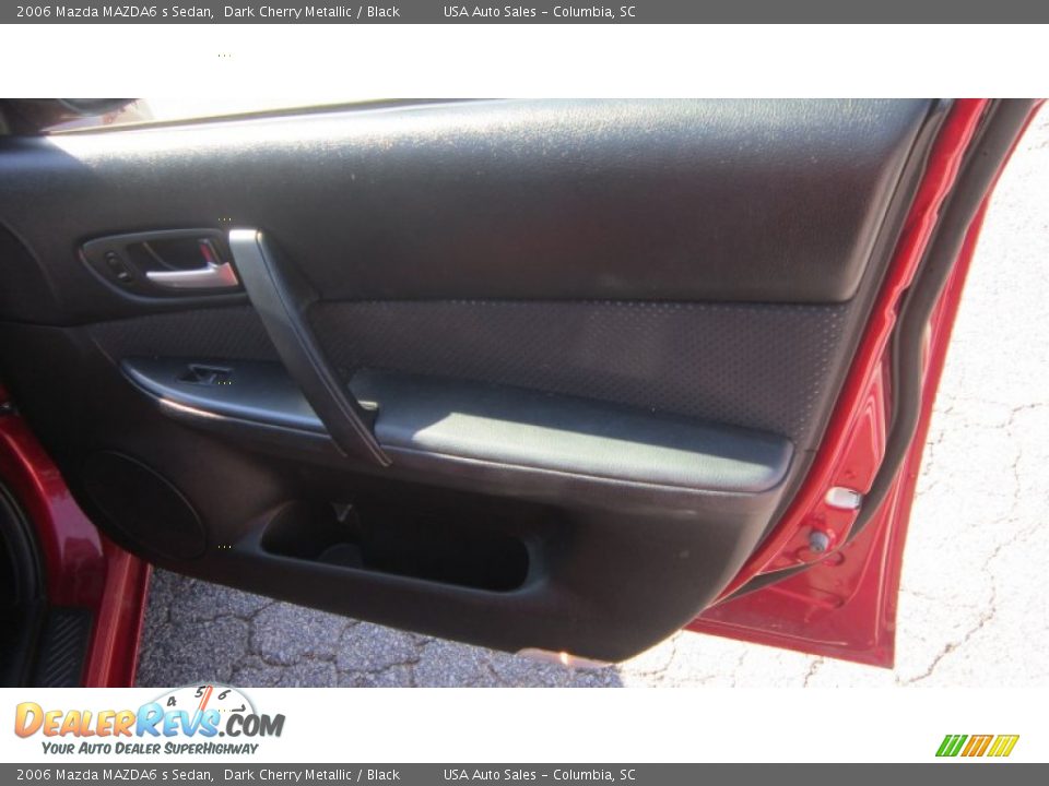 2006 Mazda MAZDA6 s Sedan Dark Cherry Metallic / Black Photo #12