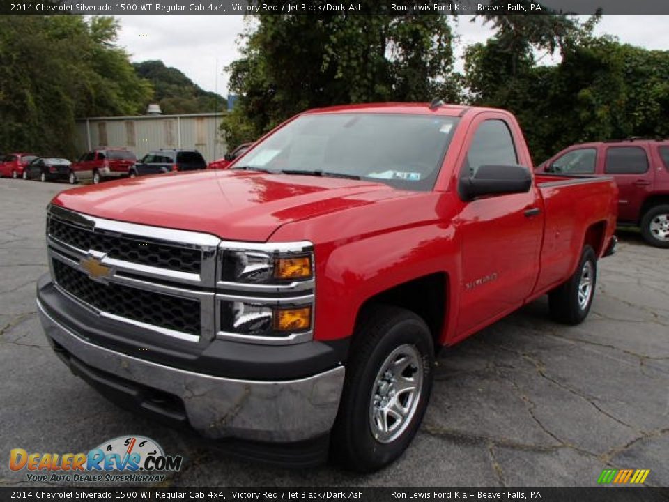 2014 Chevrolet Silverado 1500 WT Regular Cab 4x4 Victory Red / Jet Black/Dark Ash Photo #4