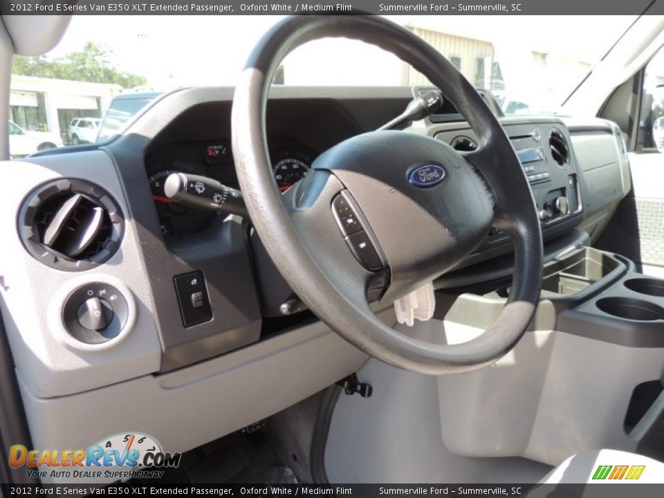 2012 Ford E Series Van E350 XLT Extended Passenger Oxford White / Medium Flint Photo #3