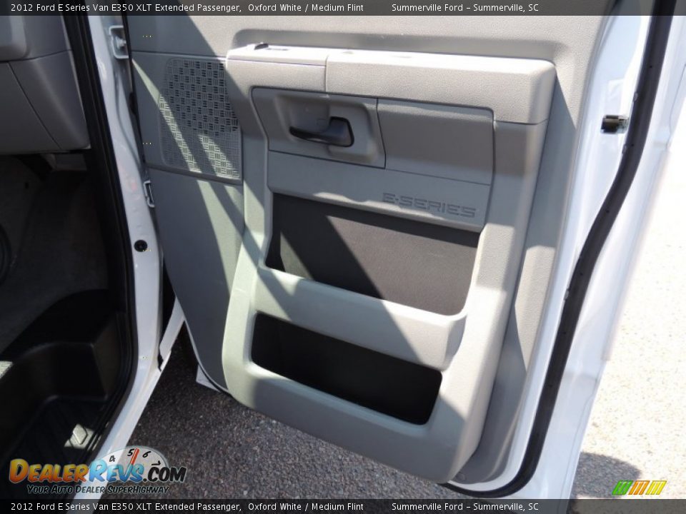 2012 Ford E Series Van E350 XLT Extended Passenger Oxford White / Medium Flint Photo #7
