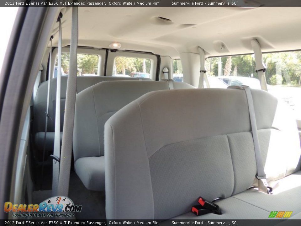 2012 Ford E Series Van E350 XLT Extended Passenger Oxford White / Medium Flint Photo #8