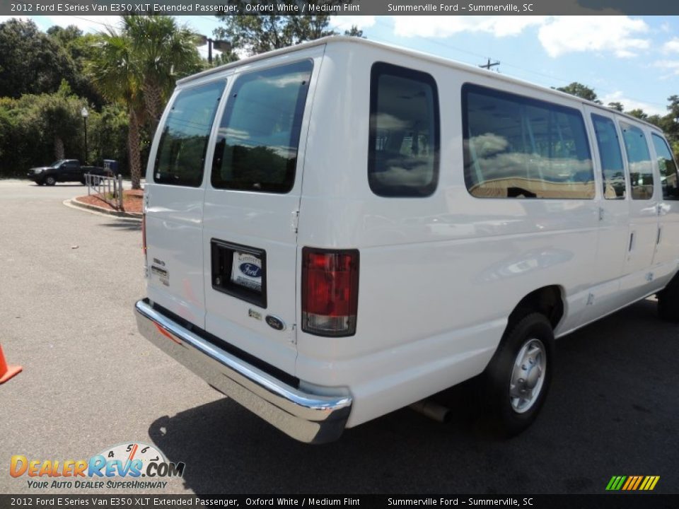 2012 Ford E Series Van E350 XLT Extended Passenger Oxford White / Medium Flint Photo #11