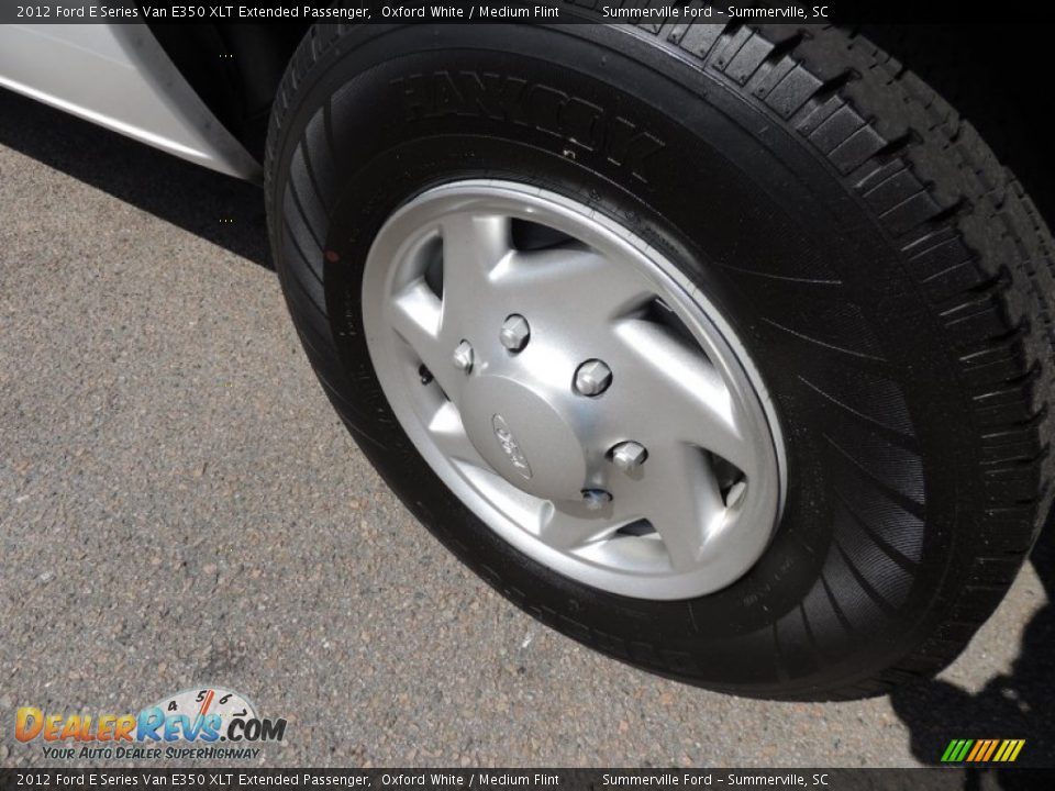 2012 Ford E Series Van E350 XLT Extended Passenger Oxford White / Medium Flint Photo #13