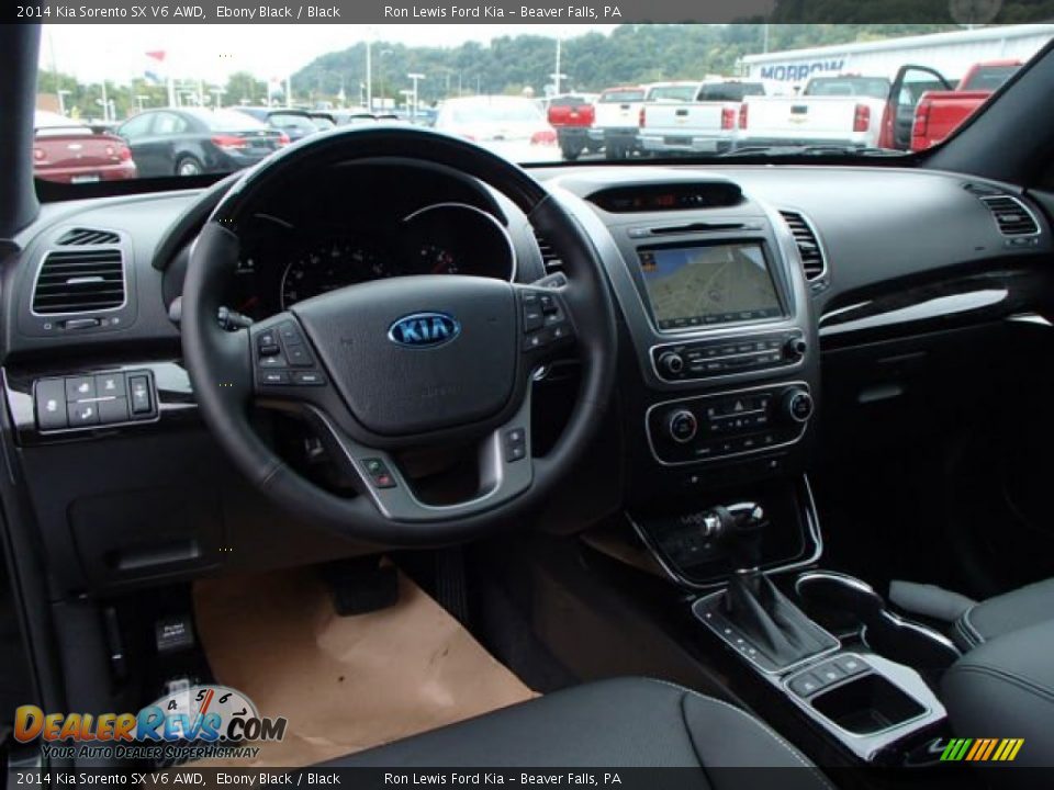 Black Interior - 2014 Kia Sorento SX V6 AWD Photo #12