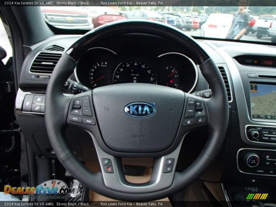 2014 Kia Sorento SX V6 AWD Steering Wheel Photo #18