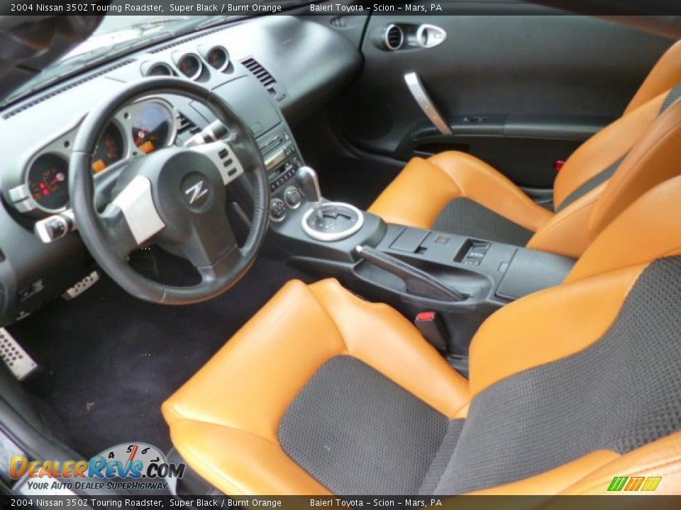 Burnt Orange Interior - 2004 Nissan 350Z Touring Roadster Photo #14