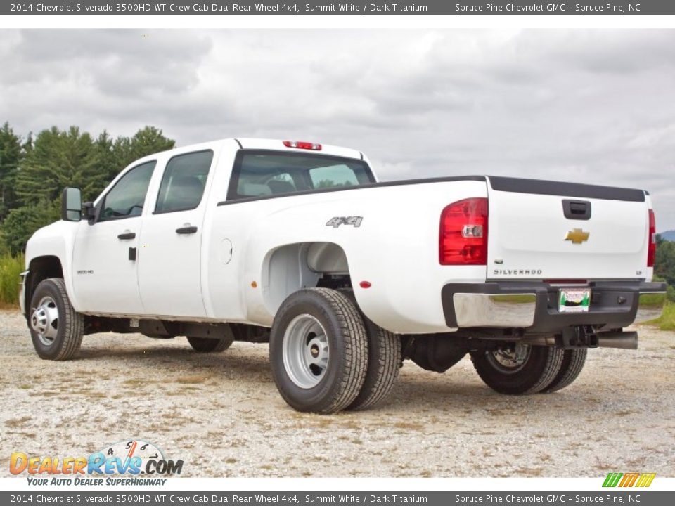 2014 Chevrolet Silverado 3500HD WT Crew Cab Dual Rear Wheel 4x4 Summit White / Dark Titanium Photo #5