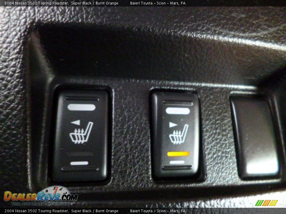 2004 Nissan 350Z Touring Roadster Super Black / Burnt Orange Photo #18