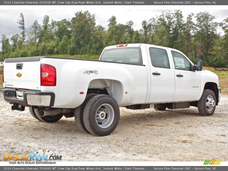 2014 Chevrolet Silverado 3500HD WT Crew Cab Dual Rear Wheel 4x4 Summit White / Dark Titanium Photo #6