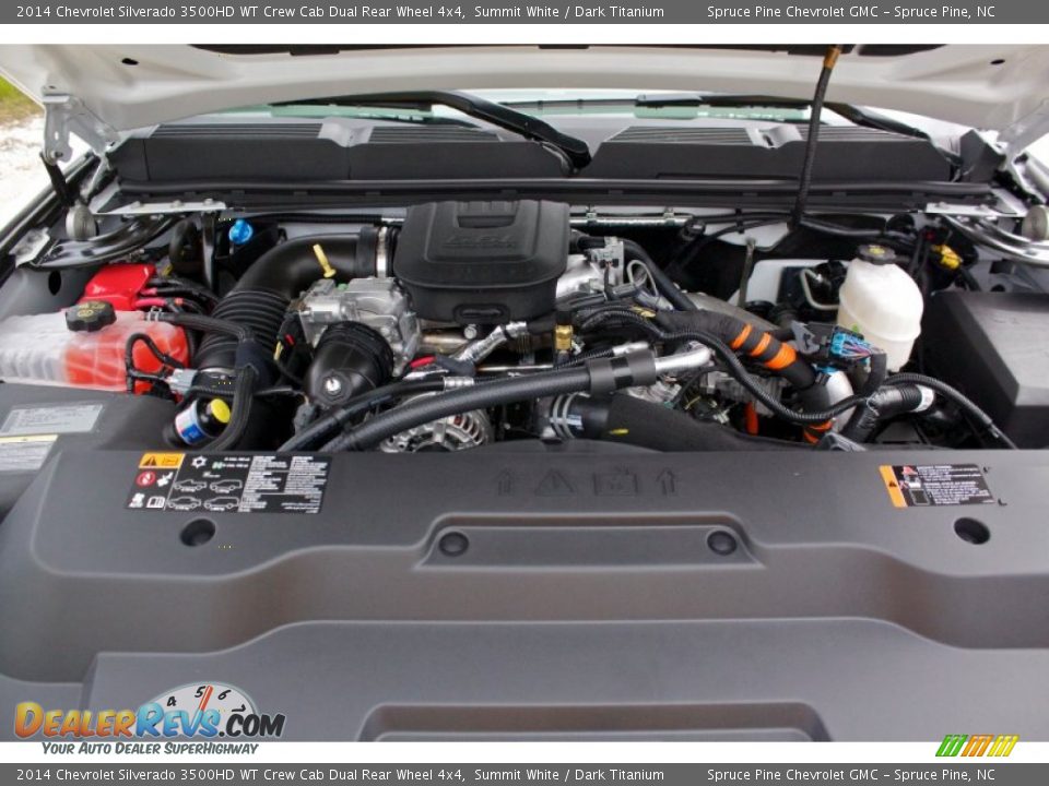 2014 Chevrolet Silverado 3500HD WT Crew Cab Dual Rear Wheel 4x4 6.6 Liter OHV 32-Valve Duramax Turbo-Diesel V8 Engine Photo #9