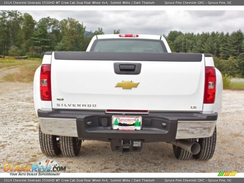 2014 Chevrolet Silverado 3500HD WT Crew Cab Dual Rear Wheel 4x4 Summit White / Dark Titanium Photo #10