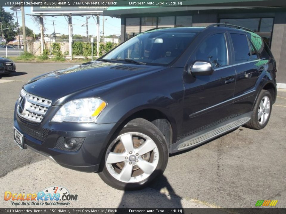 2010 Mercedes-Benz ML 350 4Matic Steel Grey Metallic / Black Photo #1