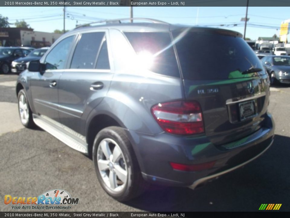 2010 Mercedes-Benz ML 350 4Matic Steel Grey Metallic / Black Photo #4