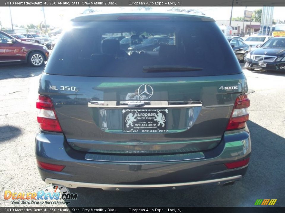 2010 Mercedes-Benz ML 350 4Matic Steel Grey Metallic / Black Photo #5