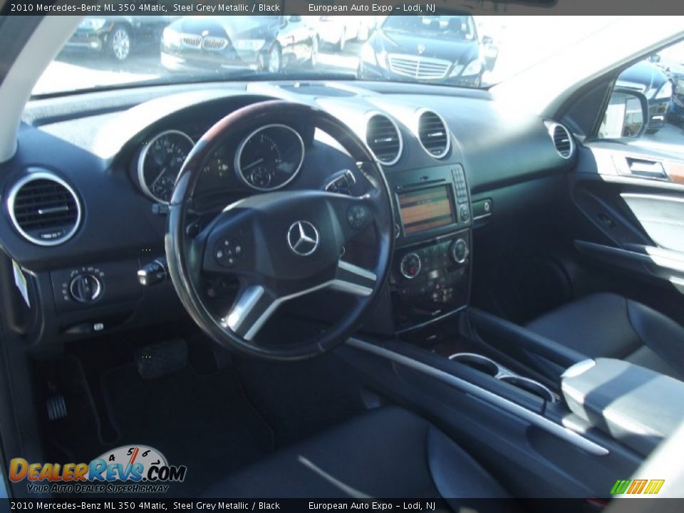 2010 Mercedes-Benz ML 350 4Matic Steel Grey Metallic / Black Photo #8