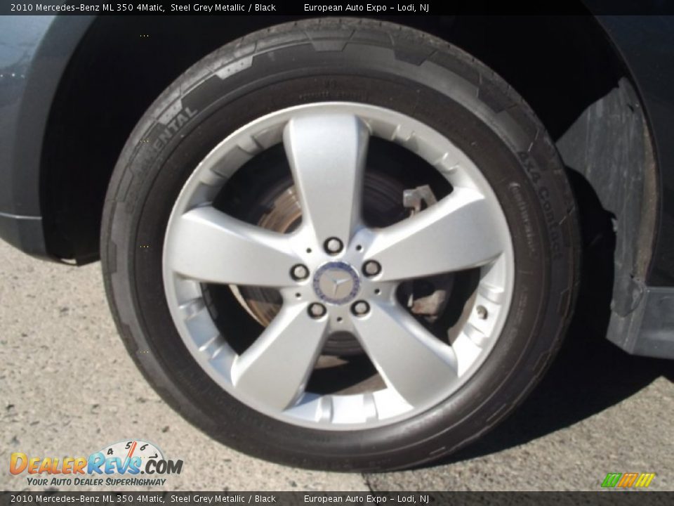 2010 Mercedes-Benz ML 350 4Matic Steel Grey Metallic / Black Photo #20