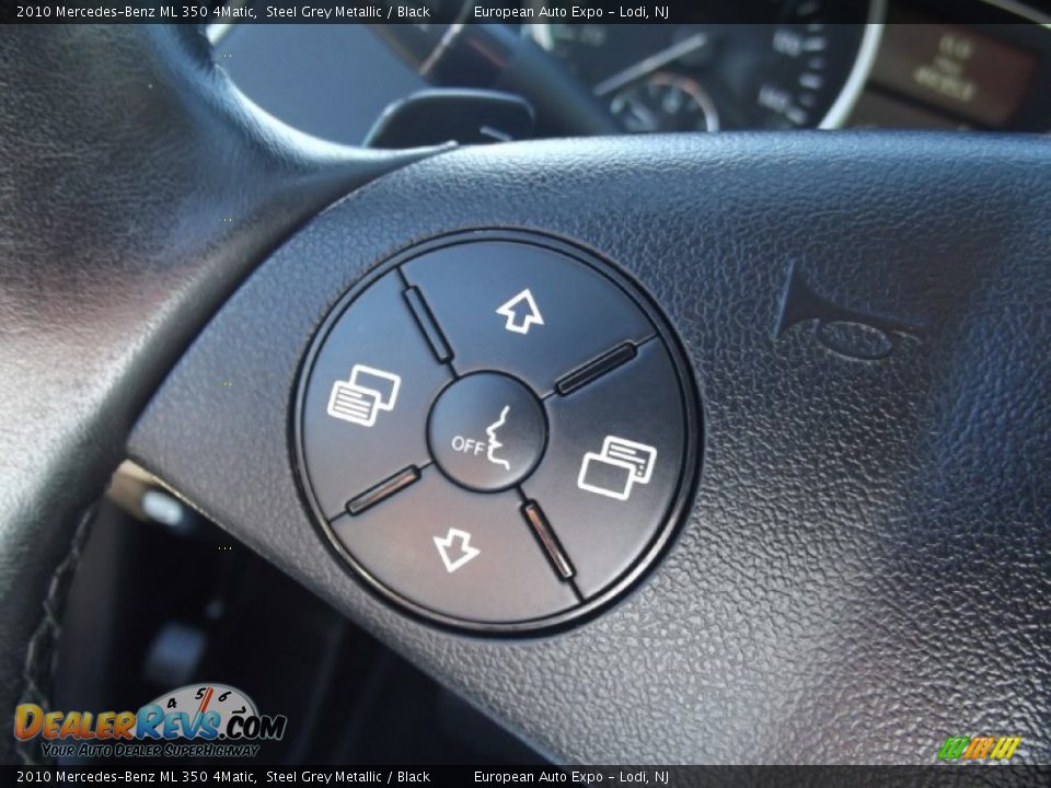 2010 Mercedes-Benz ML 350 4Matic Steel Grey Metallic / Black Photo #26