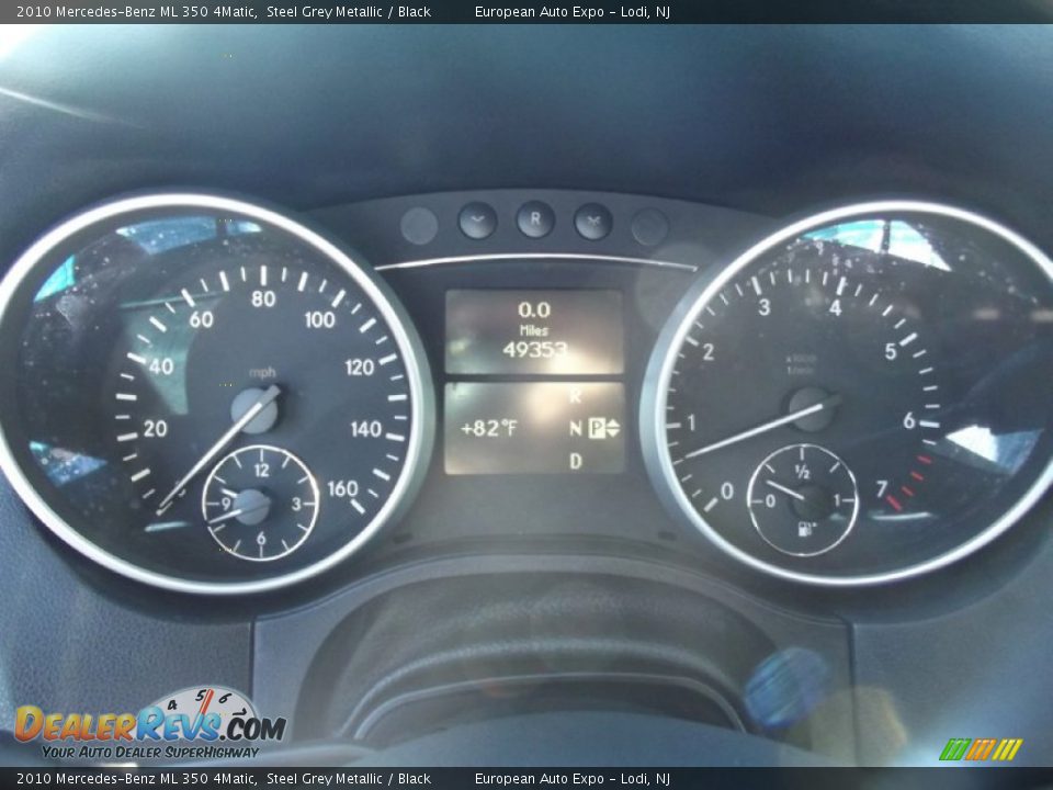 2010 Mercedes-Benz ML 350 4Matic Steel Grey Metallic / Black Photo #33