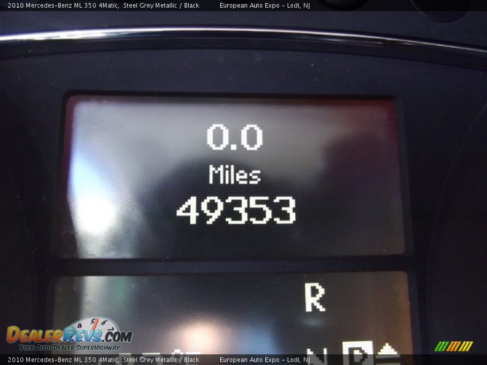 2010 Mercedes-Benz ML 350 4Matic Steel Grey Metallic / Black Photo #34