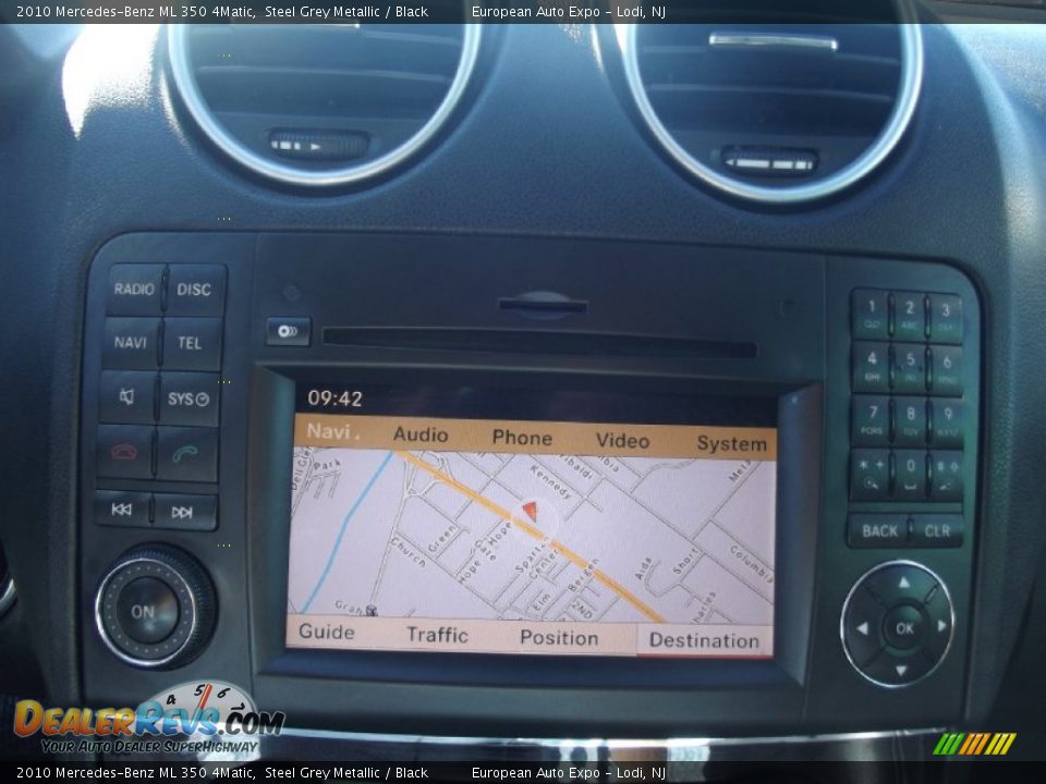 2010 Mercedes-Benz ML 350 4Matic Steel Grey Metallic / Black Photo #35