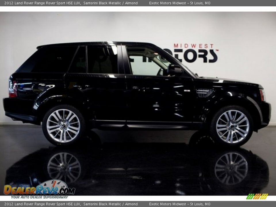 2012 Land Rover Range Rover Sport HSE LUX Santorini Black Metallic / Almond Photo #2