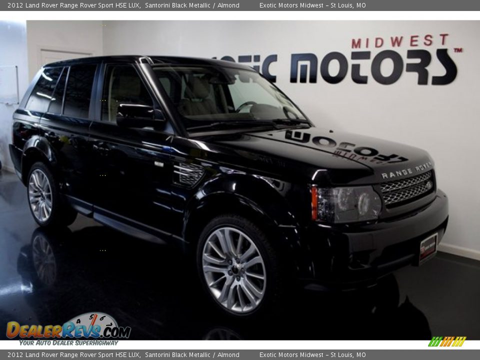 2012 Land Rover Range Rover Sport HSE LUX Santorini Black Metallic / Almond Photo #3