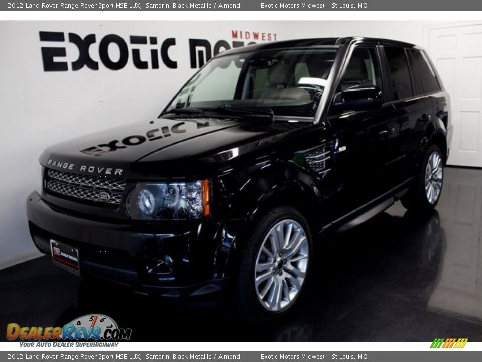 2012 Land Rover Range Rover Sport HSE LUX Santorini Black Metallic / Almond Photo #4