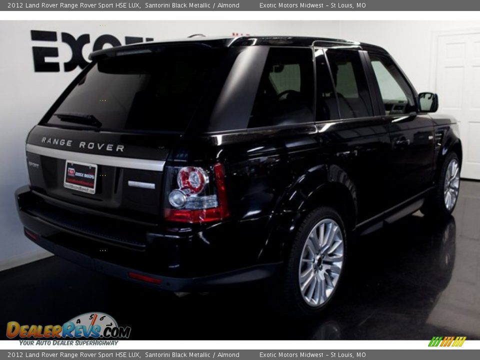 2012 Land Rover Range Rover Sport HSE LUX Santorini Black Metallic / Almond Photo #6