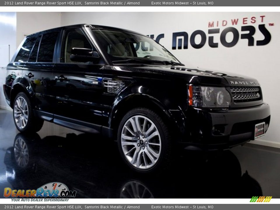 2012 Land Rover Range Rover Sport HSE LUX Santorini Black Metallic / Almond Photo #8