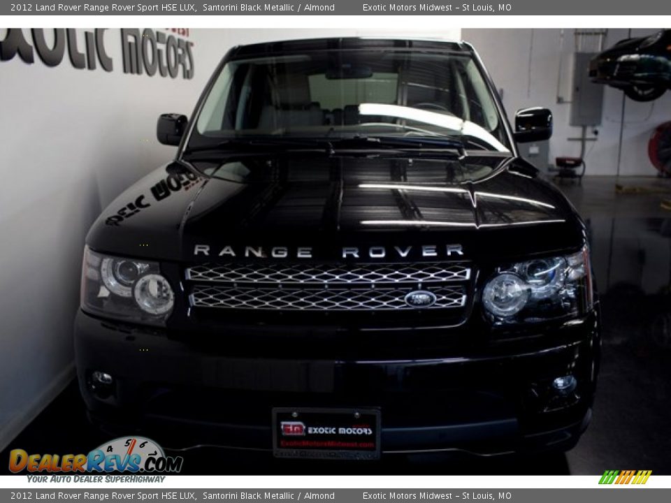 2012 Land Rover Range Rover Sport HSE LUX Santorini Black Metallic / Almond Photo #12