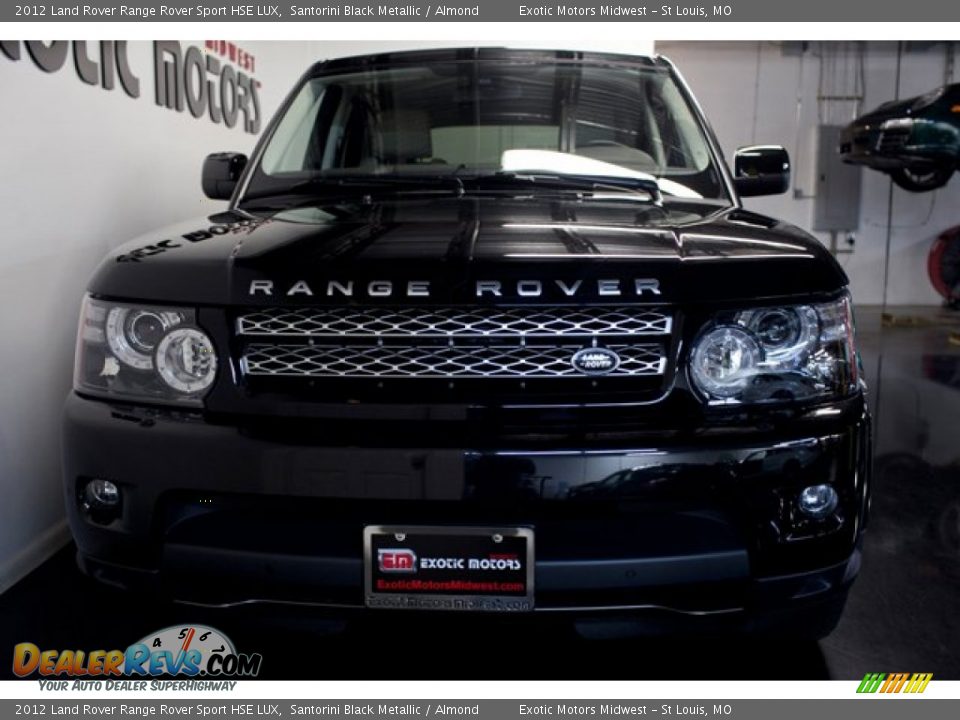 2012 Land Rover Range Rover Sport HSE LUX Santorini Black Metallic / Almond Photo #14