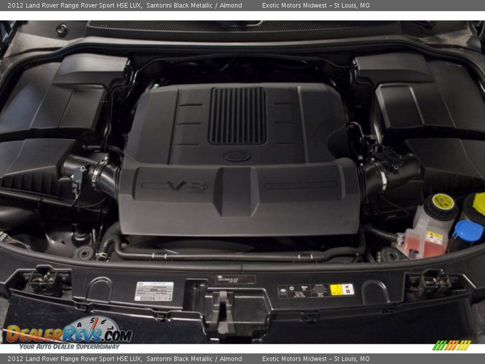 2012 Land Rover Range Rover Sport HSE LUX Santorini Black Metallic / Almond Photo #16
