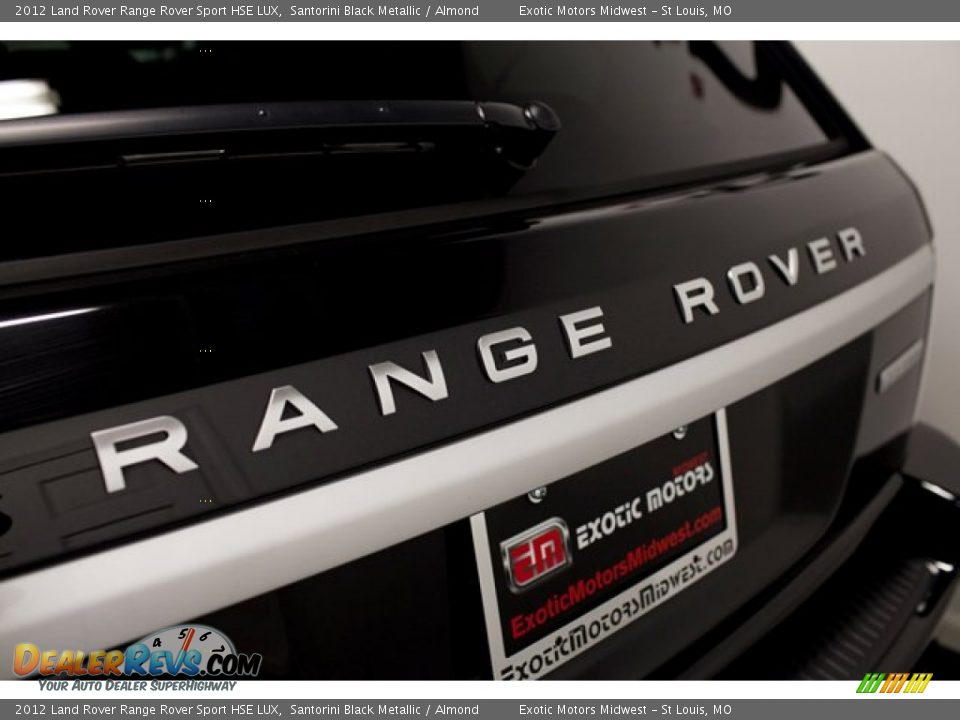 2012 Land Rover Range Rover Sport HSE LUX Santorini Black Metallic / Almond Photo #26