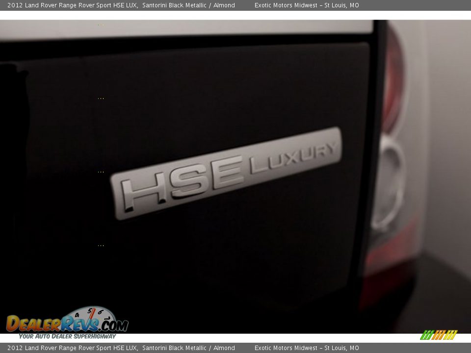 2012 Land Rover Range Rover Sport HSE LUX Santorini Black Metallic / Almond Photo #27