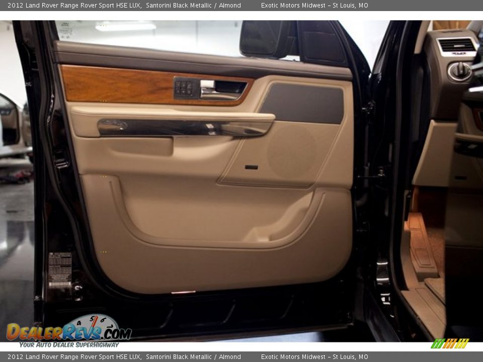 2012 Land Rover Range Rover Sport HSE LUX Santorini Black Metallic / Almond Photo #33