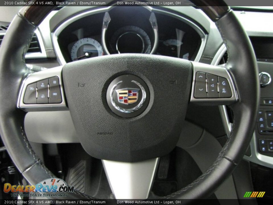 2010 Cadillac SRX 4 V6 AWD Black Raven / Ebony/Titanium Photo #15