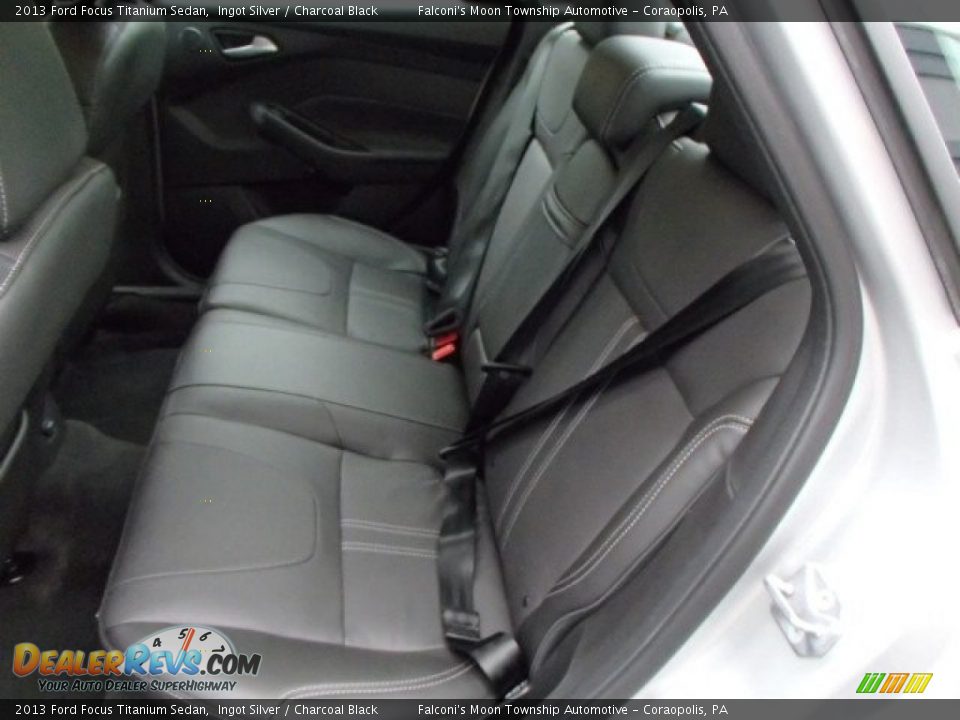 2013 Ford Focus Titanium Sedan Ingot Silver / Charcoal Black Photo #12