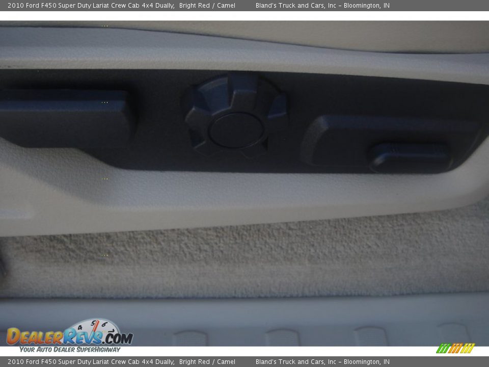 2010 Ford F450 Super Duty Lariat Crew Cab 4x4 Dually Bright Red / Camel Photo #4